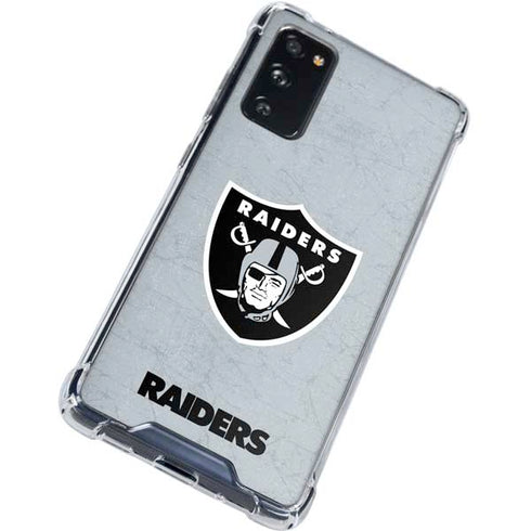 NFL Las Vegas Raiders - Alternate Distressed Galaxy S20 FE Clear Case